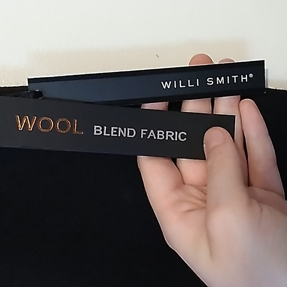 Willi‎ Smith Wool Blend Fabric Skirt Black Size 8 Zip Up Back With Button - Picture 2 of 4